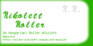 nikolett moller business card